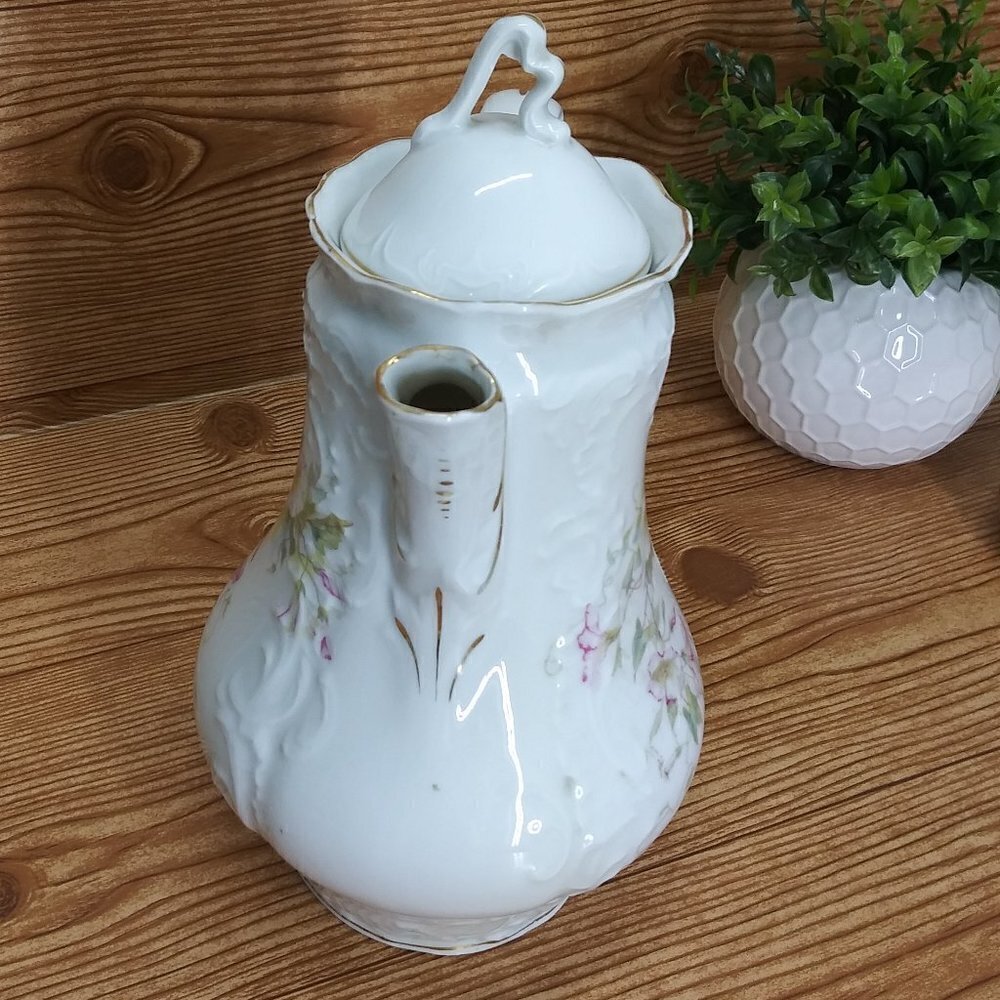Vintage Flowered porcelain teapot GT 43091361 - Picture 6 of 9